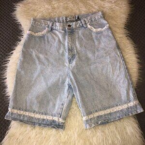 Vintage THE BEVERLY HILLS DENIM Co High Waist Shorts Sz 11